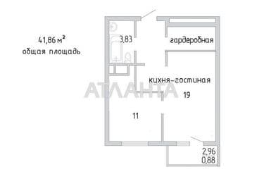 1-room apartment apartment by the address st. Zhemchuzhnaya (area 42 m²) - Atlanta.ua - photo 20