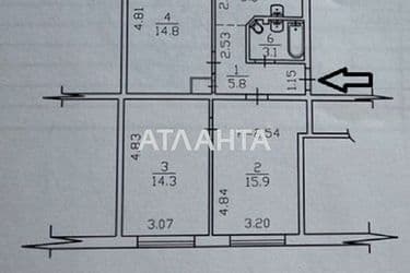 3-rooms apartment apartment by the address st. Ul Volgogradskaya (area 62 m²) - Atlanta.ua - photo 32