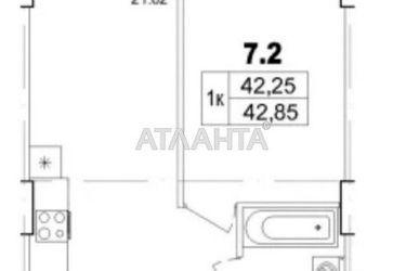 1-кімнатна квартира за адресою вул. Чубаївська (площа 42,9 м²) - Atlanta.ua - фото 9