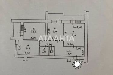 3-комнатная квартира по адресу ул. Шума Виталия (площадь 62,5 м²) - Atlanta.ua - фото 26