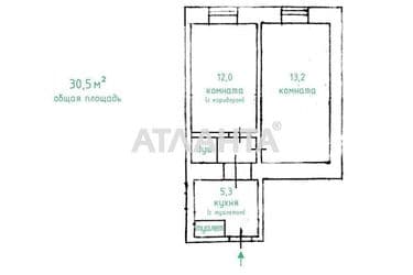 2-комнатная квартира по адресу ул. Утесова (площадь 30,5 м²) - Atlanta.ua - фото 11