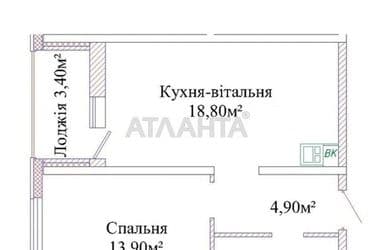 1-кімнатна квартира за адресою вул. Толбухіна (площа 44,7 м²) - Atlanta.ua - фото 10