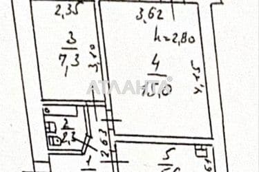 2-комнатная квартира по адресу Водопроводный 1-й пер. (площадь 34,4 м²) - Atlanta.ua - фото 33