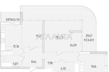 3-кімнатна квартира за адресою вул. Краснова (площа 96 м²) - Atlanta.ua - фото 7