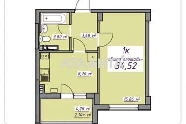 1-кімнатна квартира за адресою вул. Проїзна (площа 34,5 м²) - Atlanta.ua - фото 16