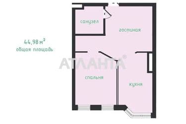 1-room apartment apartment by the address st. Dacha Kovalevskogo Amundsena (area 45,0 m²) - Atlanta.ua - photo 18