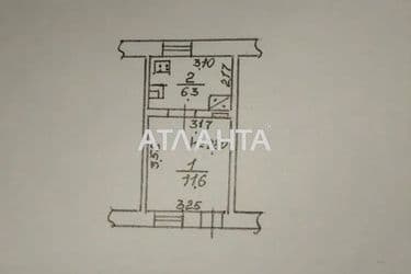 1-комнатная квартира по адресу ул. Головатого атам. (площадь 17,9 м²) - Atlanta.ua - фото 9