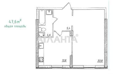 1-комнатная квартира по адресу ул. Проценко (площадь 47,6 м²) - Atlanta.ua - фото 20