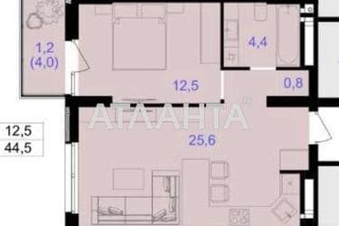 1-комнатная квартира по адресу Кирпичный пер. (площадь 44,5 м²) - Atlanta.ua - фото 14
