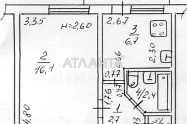 1-кімнатна квартира за адресою вул. Мачтова (площа 29,2 м²) - Atlanta.ua - фото 26