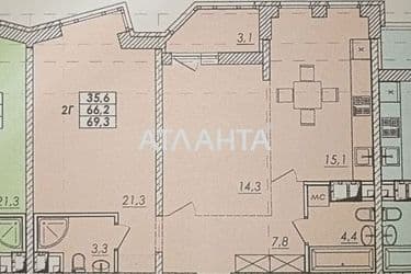 2-кімнатна квартира за адресою вул. Прохорівська (площа 67,9 м²) - Atlanta.ua - фото 16