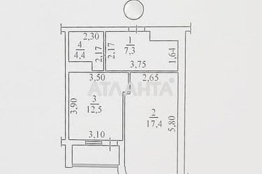 1-room apartment apartment by the address st. Prokhorovskaya Khvorostina (area 44,7 m²) - Atlanta.ua - photo 19