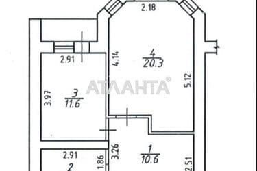 1-комнатная квартира по адресу ул. Заболотного ак. (площадь 50 м²) - Atlanta.ua - фото 12