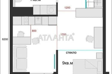 1-комнатная квартира по адресу ул. Краснова (площадь 42 м²) - Atlanta.ua - фото 12