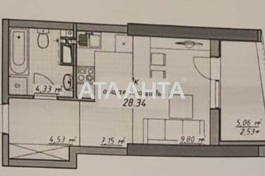 1-room apartment apartment by the address st. Kurortnyy per (area 28,3 m²) - Atlanta.ua - photo 29