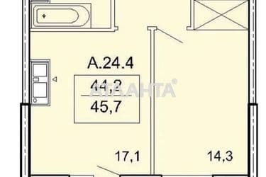 1-room apartment apartment by the address st. Topolinnyy per (area 46 m²) - Atlanta.ua - photo 26