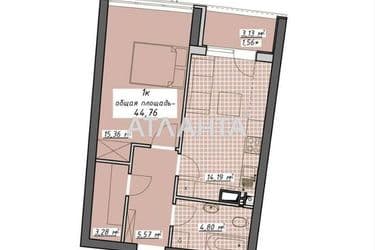 1-кімнатна квартира за адресою Курортний пров. (площа 44,8 м²) - Atlanta.ua - фото 11