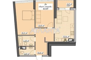 2-rooms apartment apartment by the address st. Kurortnyy per (area 63,7 m²) - Atlanta.ua - photo 26