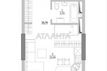 1-комнатная квартира по адресу ул. Вильямса ак. (площадь 28 м²) - Atlanta.ua - фото 12