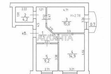 2-кімнатна квартира за адресою Компаснй пров. (площа 50 м²) - Atlanta.ua - фото 8