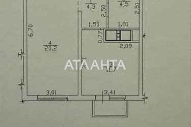 1-room apartment apartment by the address st. Lyustdorfskaya dor Chernomorskaya dor (area 41,4 m²) - Atlanta.ua - photo 12