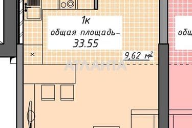 1-комнатная квартира по адресу Курортный пер. (площадь 33,6 м²) - Atlanta.ua - фото 12