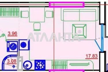 1-room apartment apartment by the address st. Primorskaya Suvorova (area 26 m²) - Atlanta.ua - photo 15