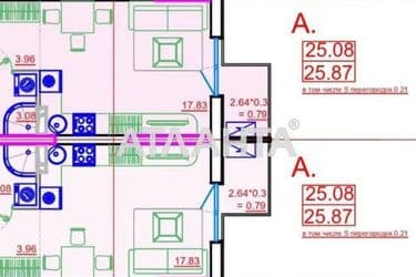 1-room apartment apartment by the address st. Primorskaya Suvorova (area 26 m²) - Atlanta.ua - photo 14