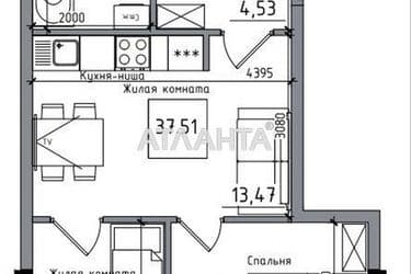 2-кімнатна квартира за адресою 7 км Овідіопольської дор. (площа 37,5 м²) - Atlanta.ua - фото 6