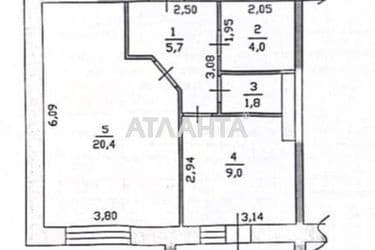 1-кімнатна квартира за адресою вул. Доківська (площа 42,6 м²) - Atlanta.ua - фото 39