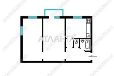 2-комнатная квартира по адресу ул. Остафия Дашкевича (площадь 49,3 м²) - Atlanta.ua - фото 21