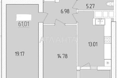 2-кімнатна квартира за адресою вул. Краснова (площа 61,0 м²) - Atlanta.ua - фото 12