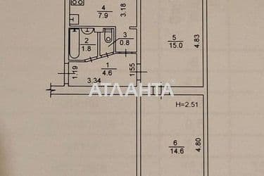 2-кімнатна квартира за адресою вул. Бульв Перова (площа 46,5 м²) - Atlanta.ua - фото 16