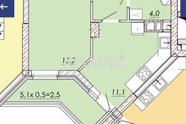 1-кімнатна квартира за адресою Овідіопольська дор. (площа 38,7 м²) - Atlanta.ua - фото 8