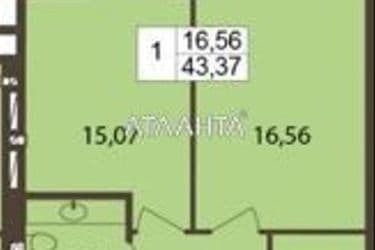 1-кімнатна квартира за адресою вул. Сахарова (площа 43,4 м²) - Atlanta.ua - фото 18