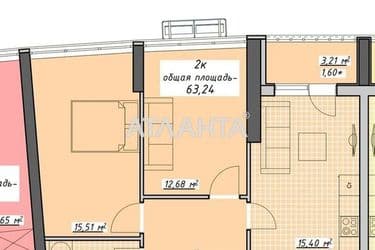 1-room apartment apartment by the address st. Kurortnyy per (area 63,2 m²) - Atlanta.ua - photo 14