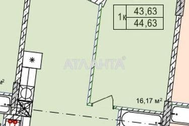 1-кімнатна квартира за адресою вул. Чубаївська (площа 44,3 м²) - Atlanta.ua - фото 9