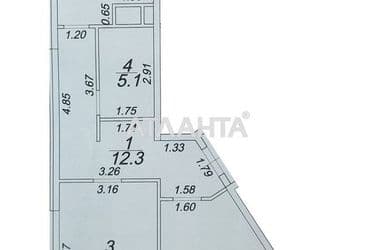 2-кімнатна квартира за адресою вул. Краснова (площа 67,5 м²) - Atlanta.ua - фото 10