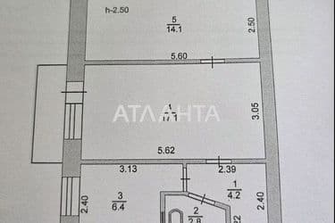 1-кімнатна квартира за адресою вул. Івана та Юрія Ліпи (площа 44 м²) - Atlanta.ua - фото 18