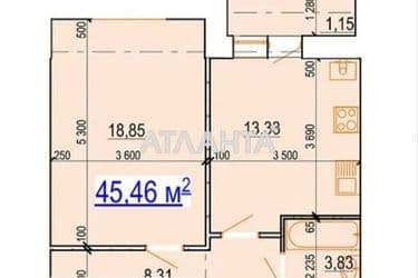 1-кімнатна квартира за адресою вул. Комарова (площа 46,5 м²) - Atlanta.ua - фото 18