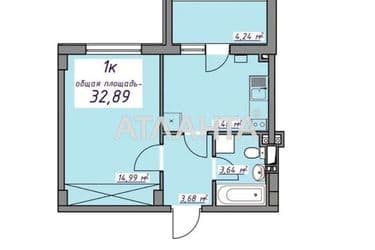 1-кімнатна квартира за адресою вул. Масив 10 (площа 32,6 м²) - Atlanta.ua - фото 20