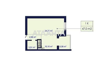 1-room apartment apartment by the address st. Chekhova (area 47 m²) - Atlanta.ua - photo 18