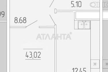 1-комнатная квартира по адресу ул. Краснова (площадь 43 м²) - Atlanta.ua - фото 23