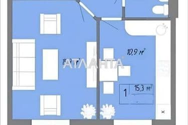 1-кімнатна квартира за адресою вул. Перлинна (площа 45 м²) - Atlanta.ua - фото 12