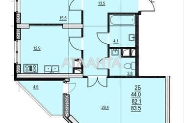 3-кімнатна квартира за адресою вул. Французький бульв. (площа 83,5 м²) - Atlanta.ua - фото 37