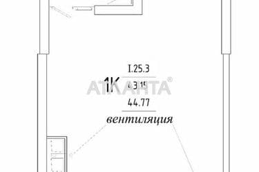 1-кімнатна квартира за адресою вул. Генуезька (площа 44 м²) - Atlanta.ua - фото 10