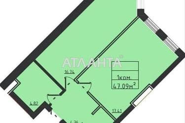 1-кімнатна квартира за адресою вул. Дача Ковалевського (площа 47,6 м²) - Atlanta.ua - фото 18