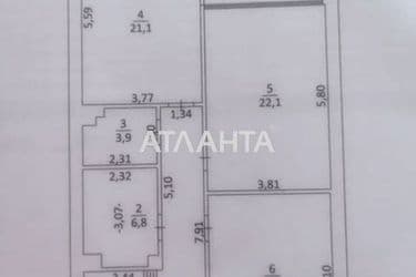 1-кімнатна квартира за адресою вул. Рєпіна (площа 109 м²) - Atlanta.ua - фото 22