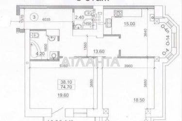 2-кімнатна квартира за адресою вул. Литвака Бориса (площа 74,8 м²) - Atlanta.ua - фото 15