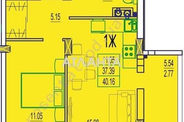 1-комнатная квартира по адресу ул. Строительная (площадь 40 м²) - Atlanta.ua - фото 7
